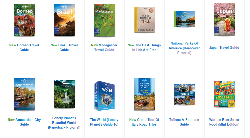 Lonely Planet travel guides