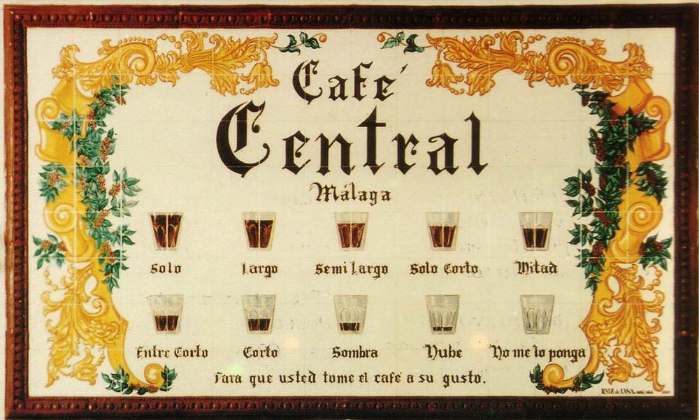 Coffee Types in Malaga