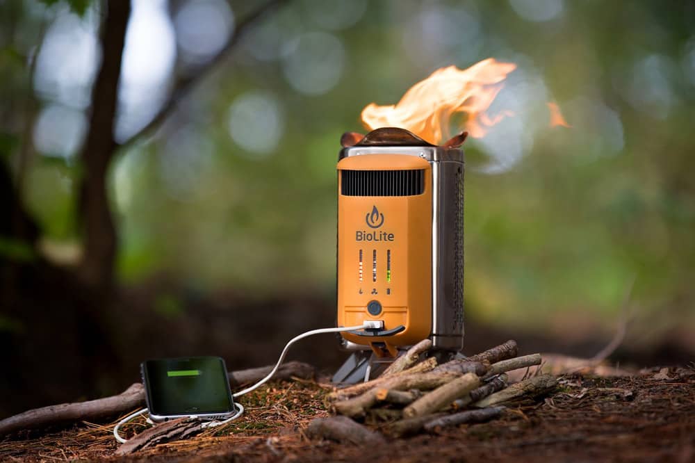 Portable wood burning campstove