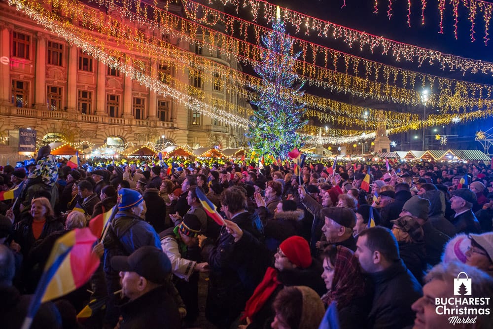 Live concert in Bucharest Christmas Market