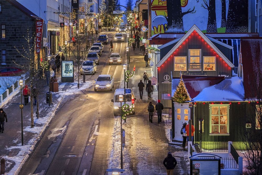 Christmas Lights in Reykjavik