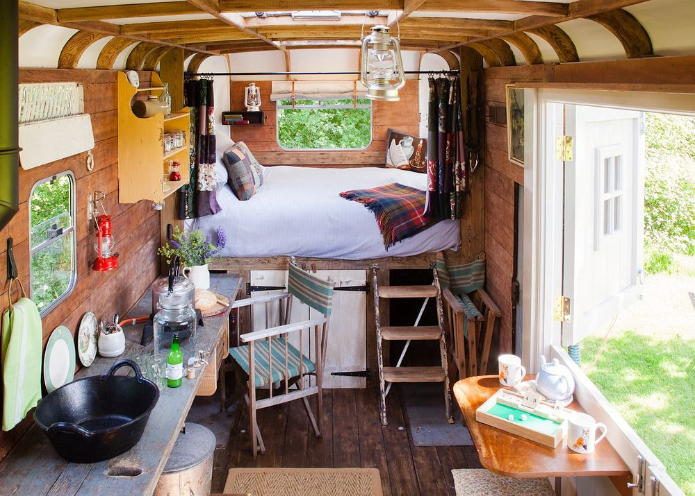 Glamping in a Horse Box