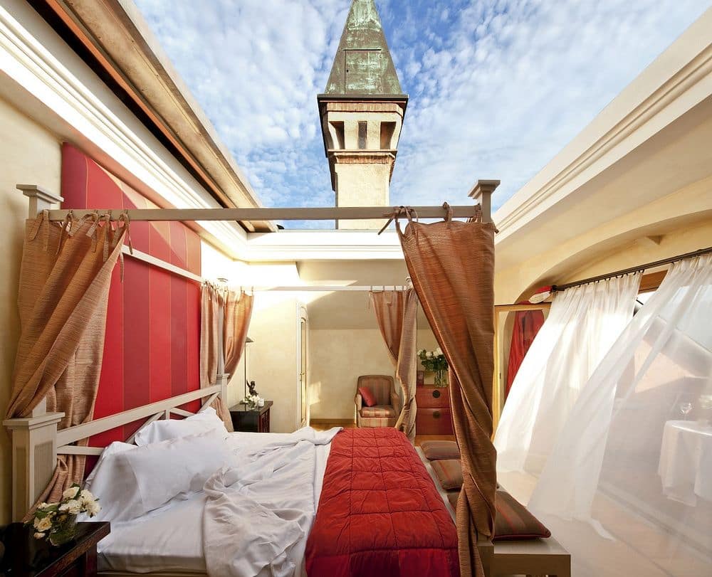 Bedroom with Retractable Roof