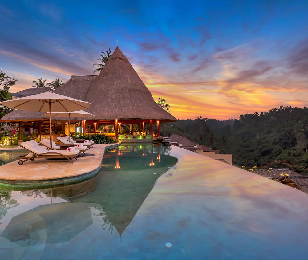 Hilltop luxury resort near Ubud