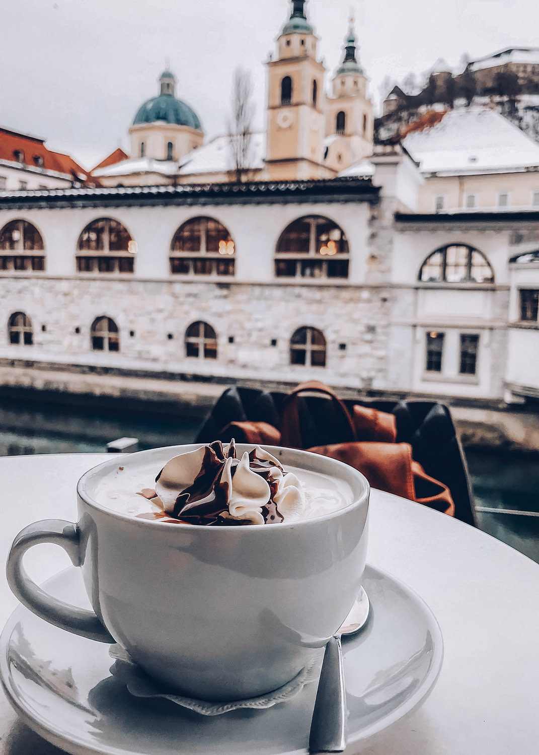 Hot chocolate in Ljubljana