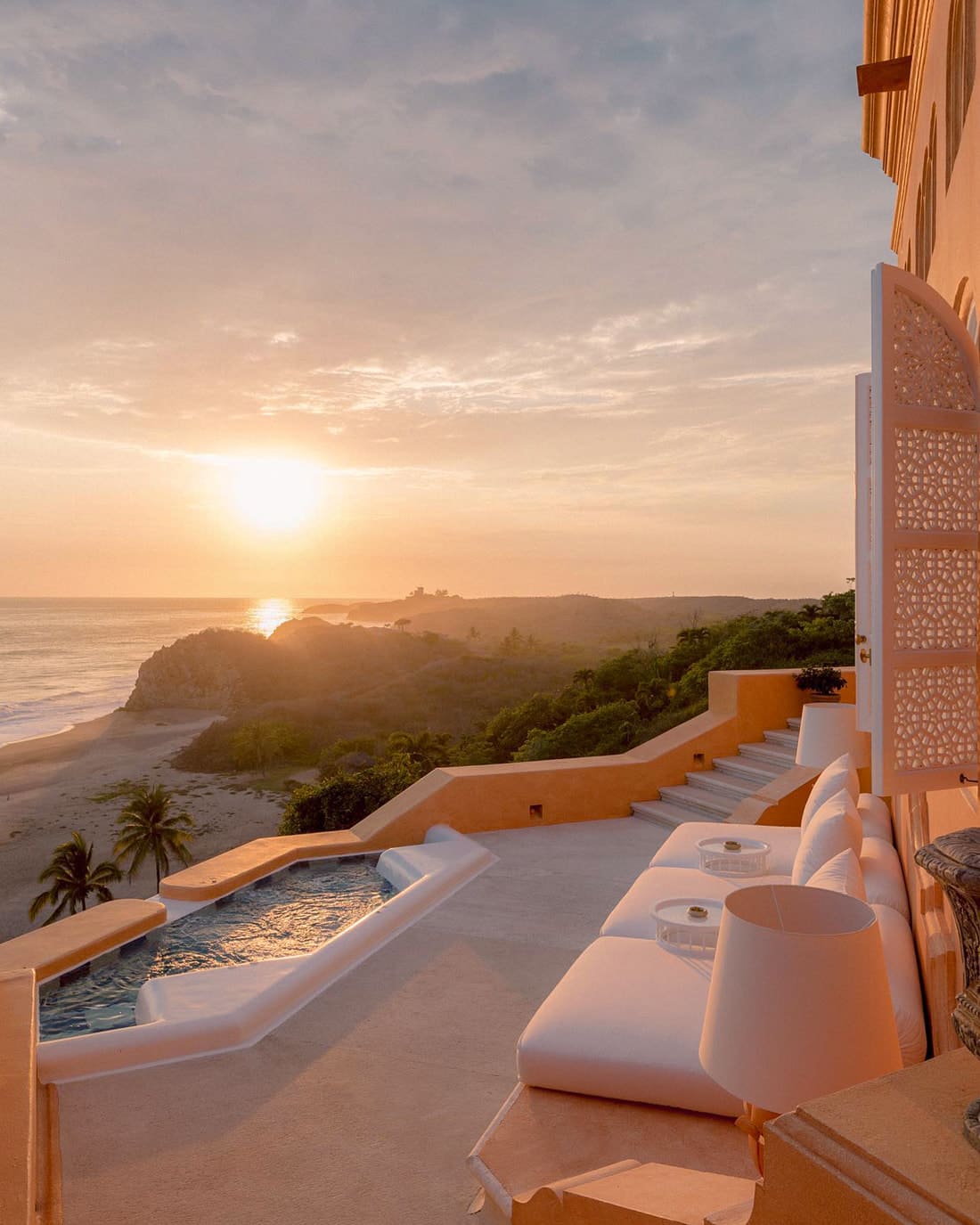 Luxury beach house in Mexico