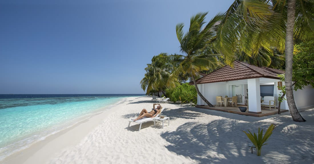 Beach house in the Maldives