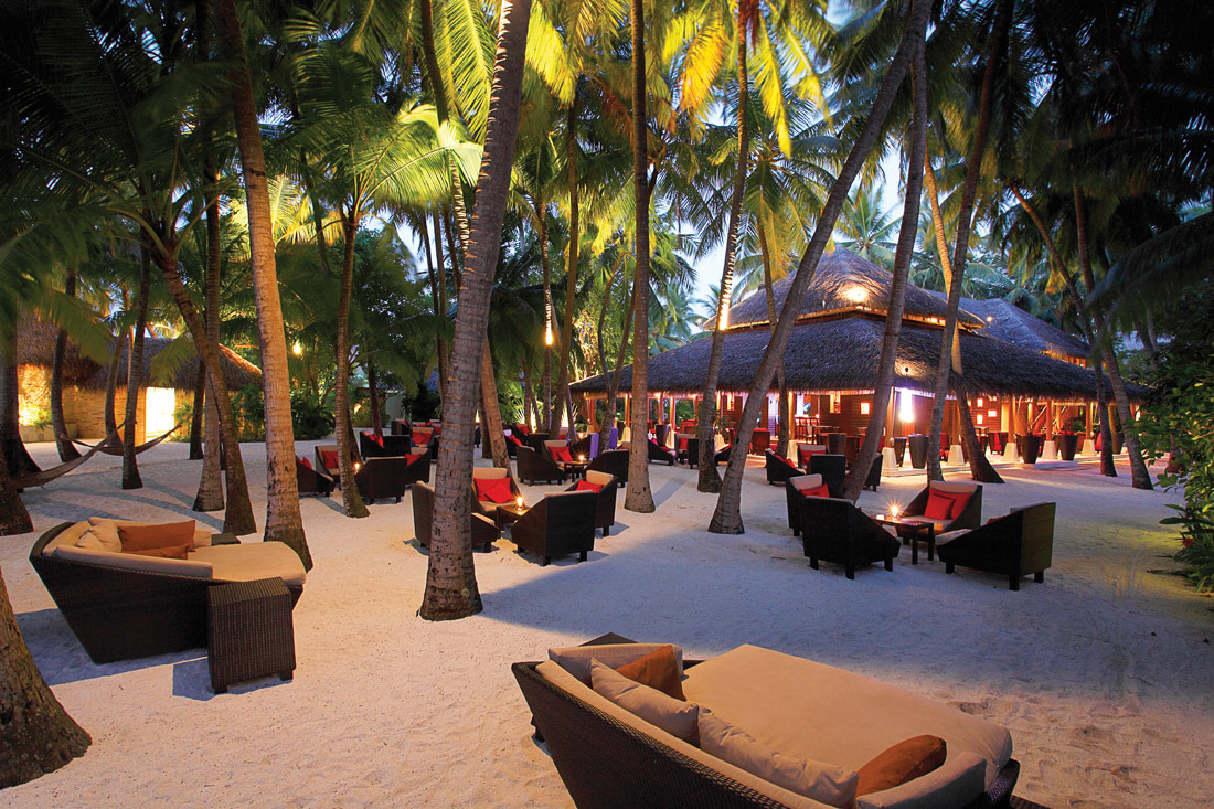 Beach bar in the Maldives