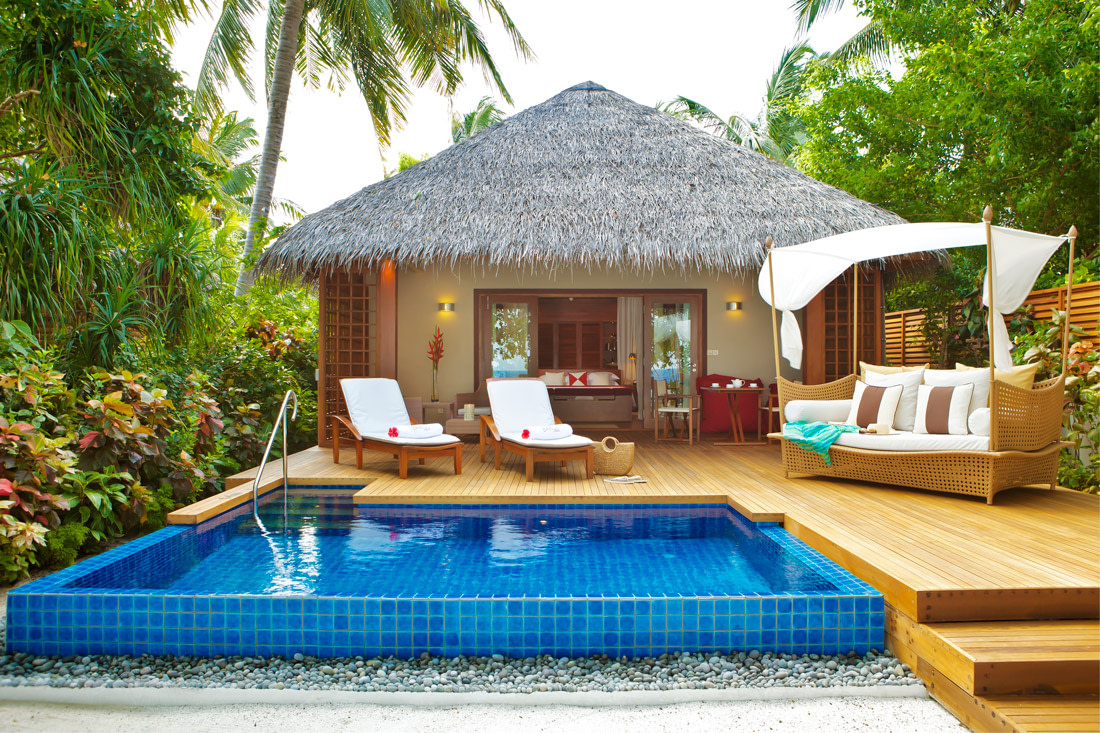 Beach villa with pool