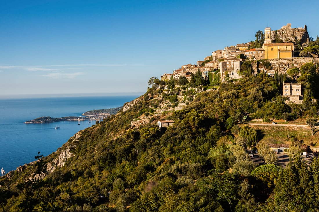 Mountaintop village on the French Riviera