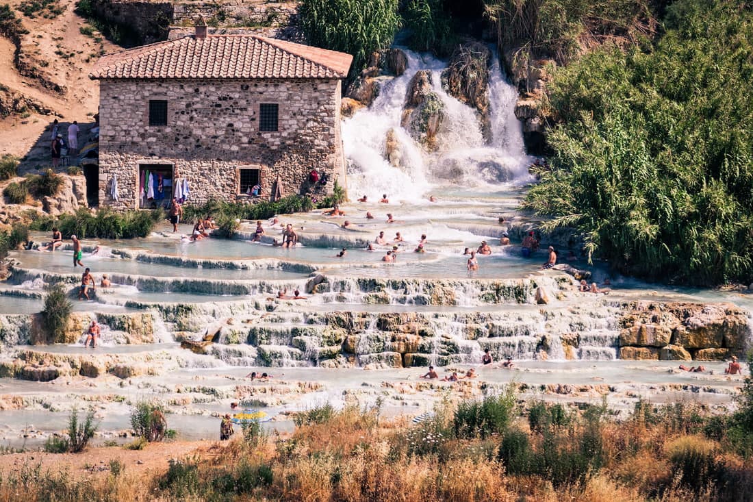 Thermal baths in Saturnia