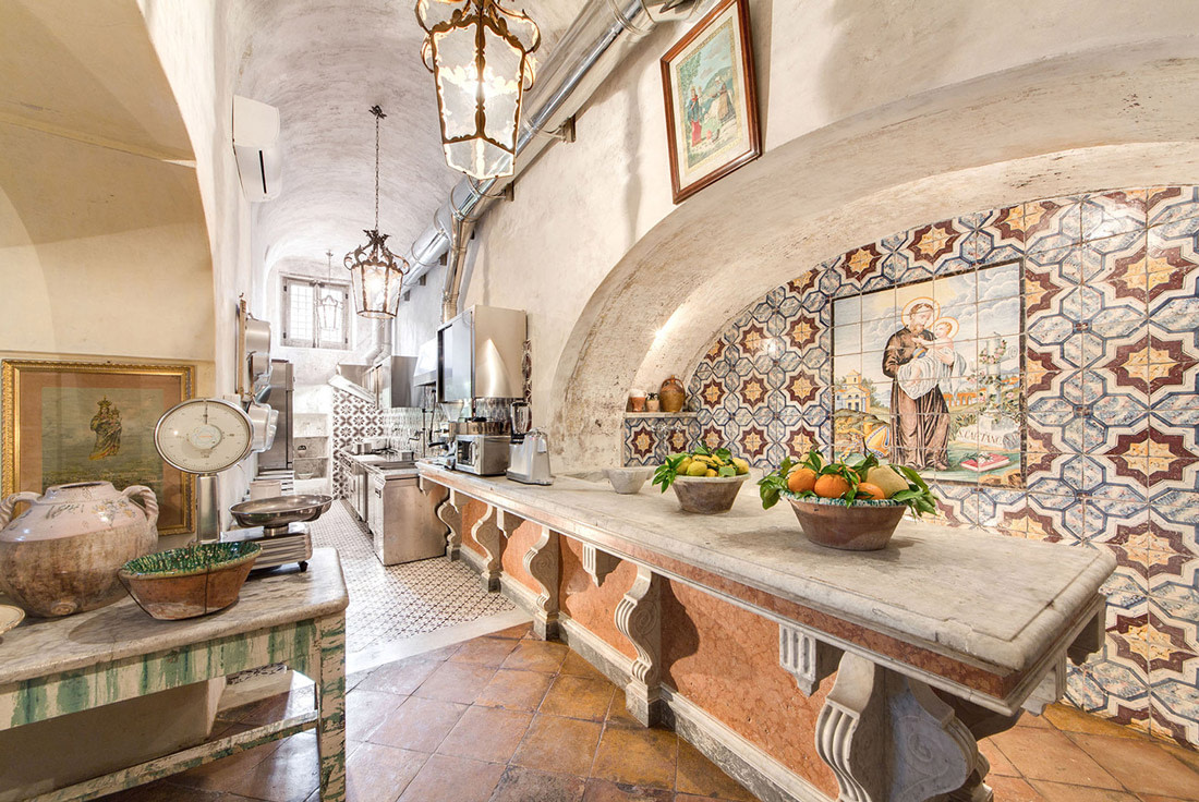 Traditional kitchen in Italy