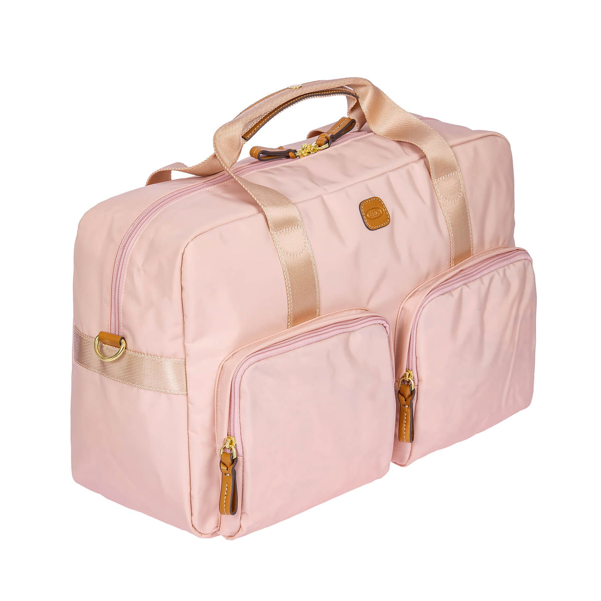Pink weekender bag