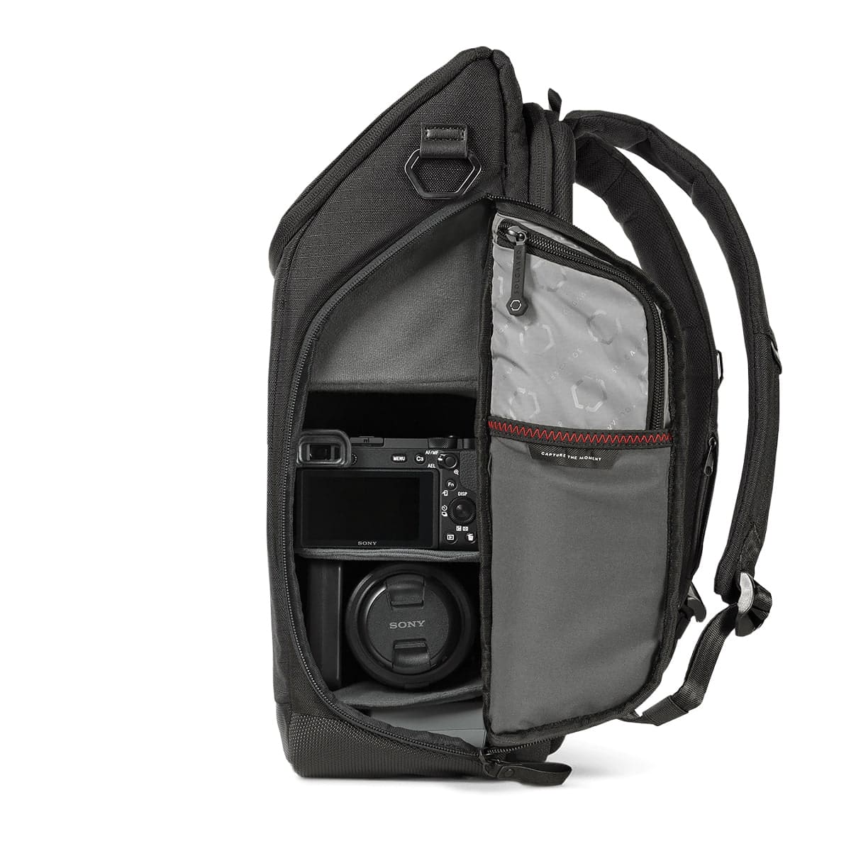 Light and compact camera backpack