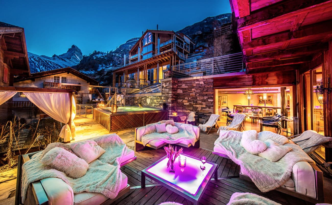 Eclectically designed lodge in Zermatt