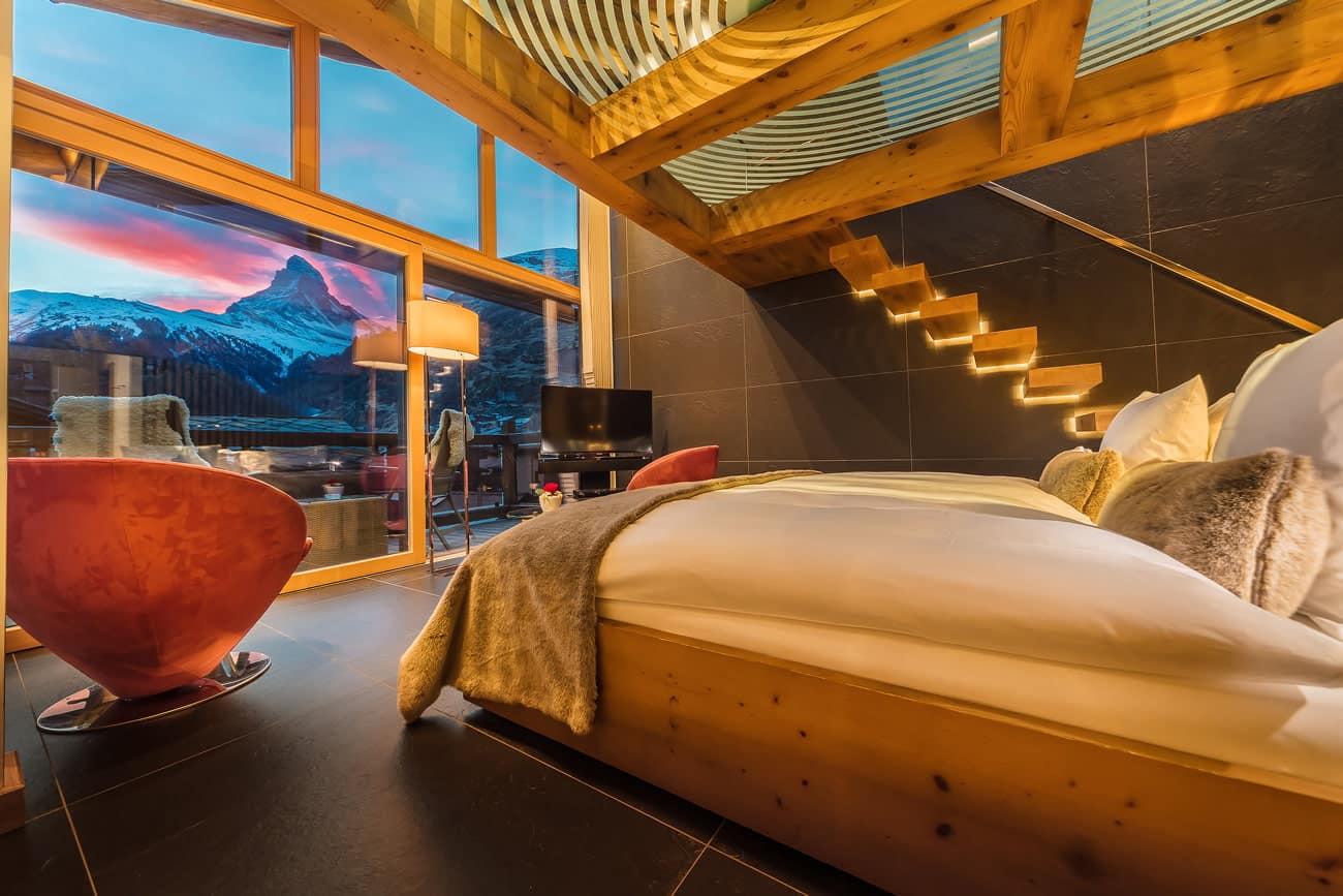 Modern hotel in Zermatt