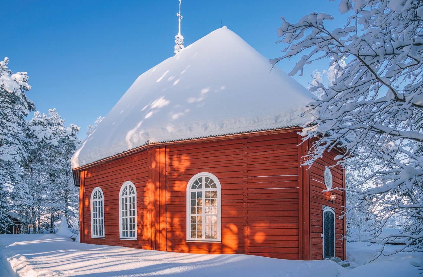Sami church in Jokkmokk, Lapland