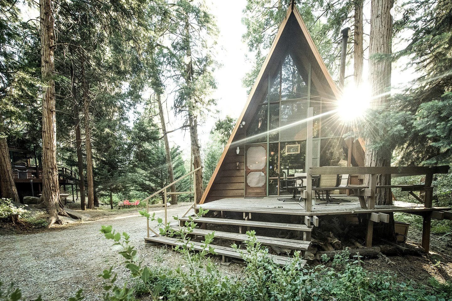 A-frame cabin in California