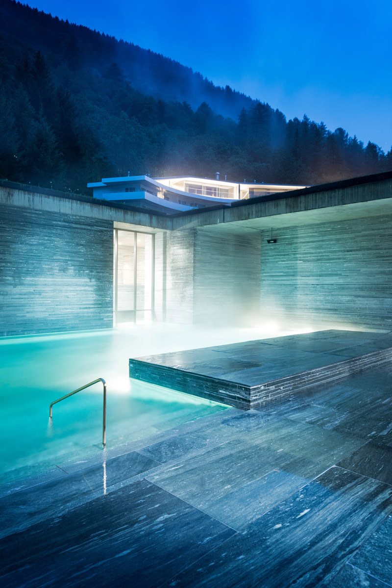 Ice pool in Switzerland