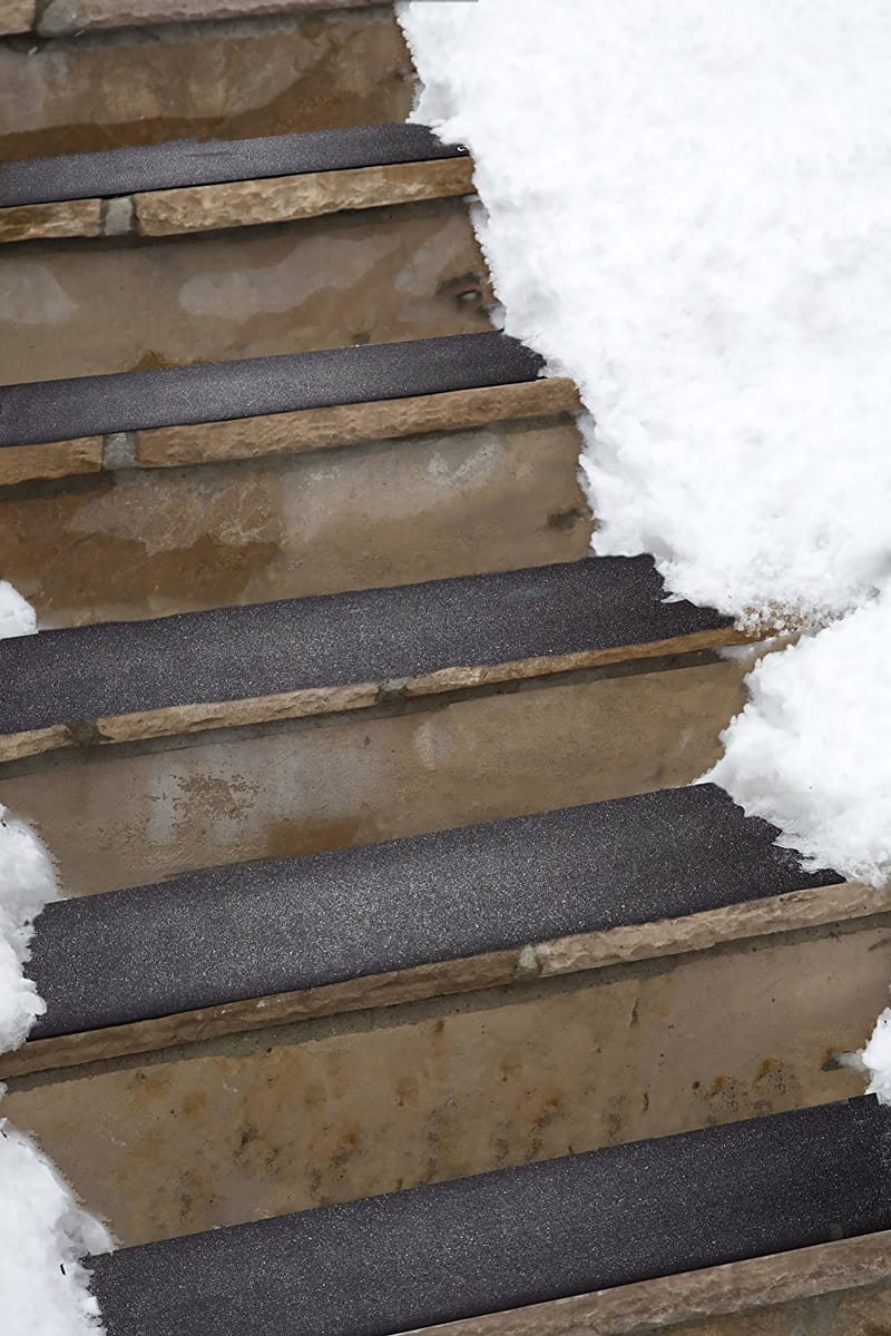 Snow melting stair mat