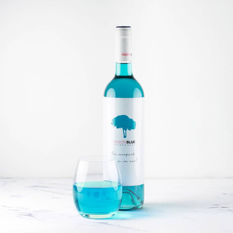 Blue wine gift