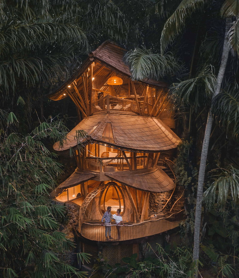 Bamboo house for rent in Bali