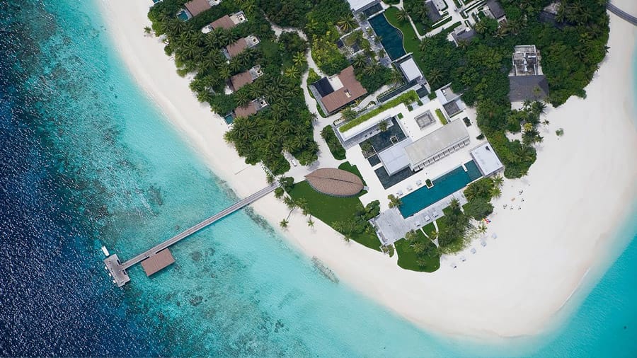 Luxury resort in the Maldives