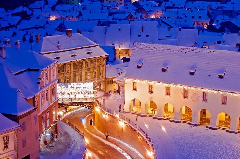 Winter in Sibiu Old Town