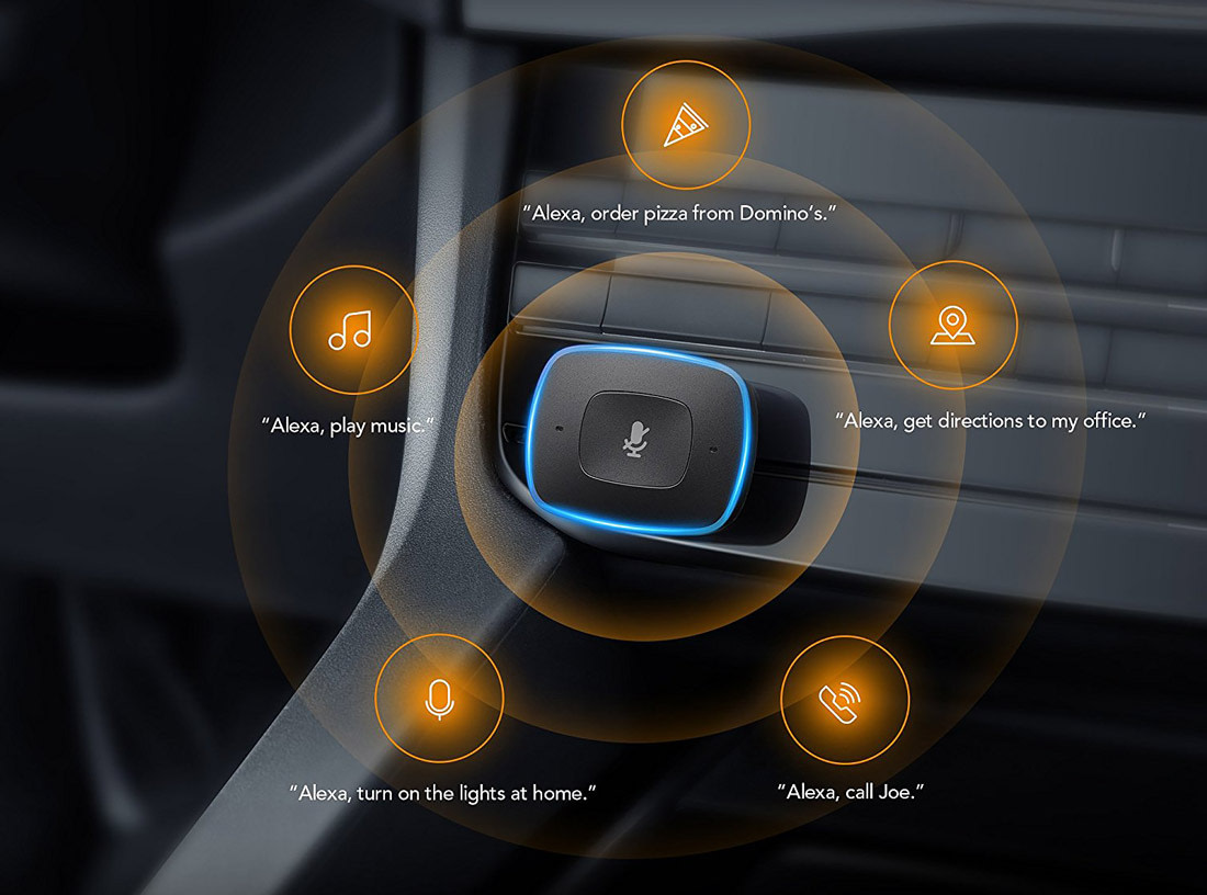 Alexa-enabled car charger