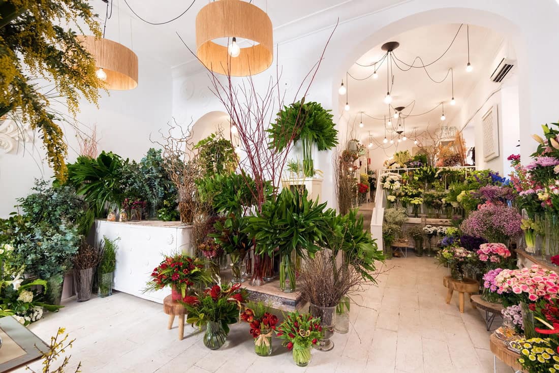 Flower shop in Madrid