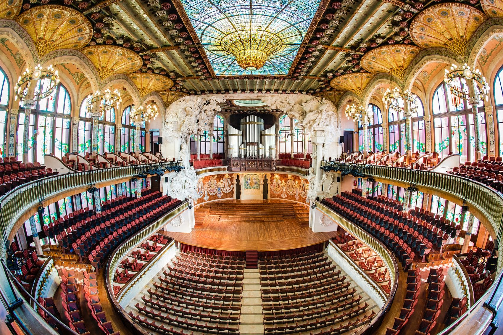 Concert Hall at the Palace of Catalan Music