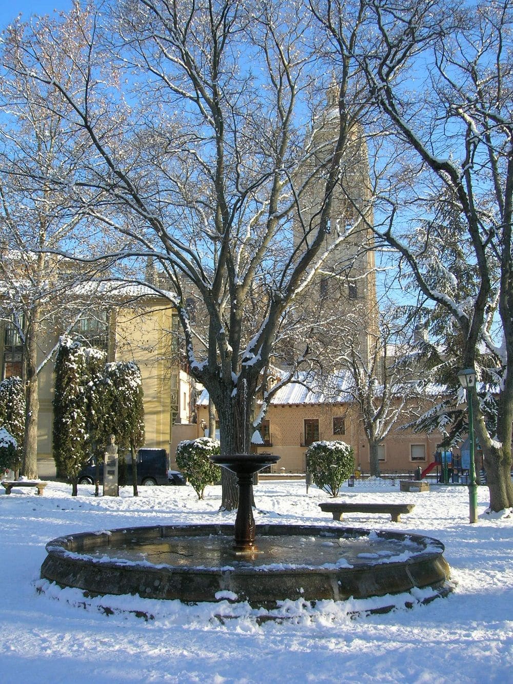 Segovia winter scene