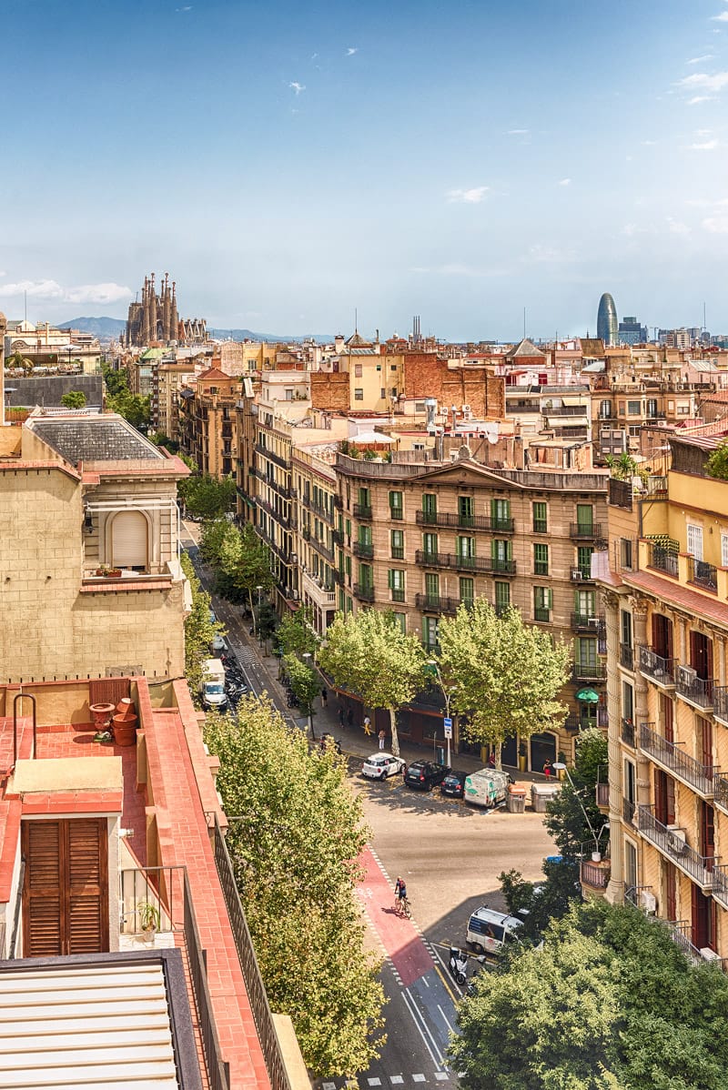 Rooftops in L'Eixample