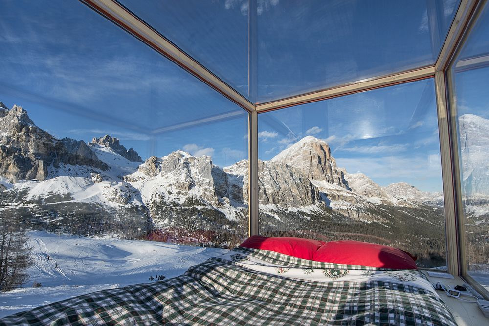 Glass bedroom