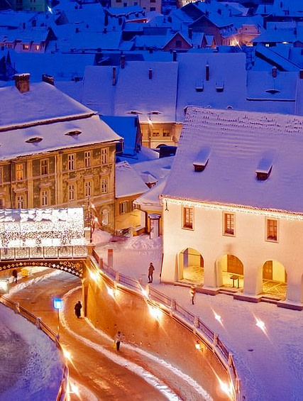 Winter in Sibiu Old Town