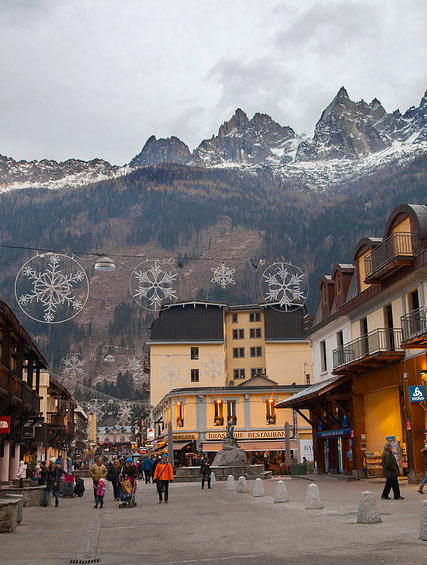 Ski resort in Europe