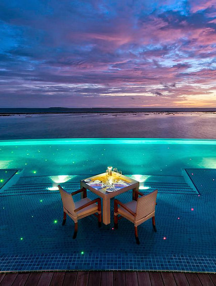Restaurant in the Maldives