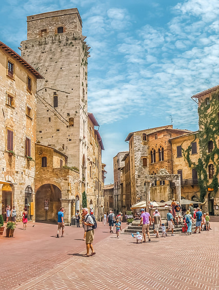 Small town in Tuscany