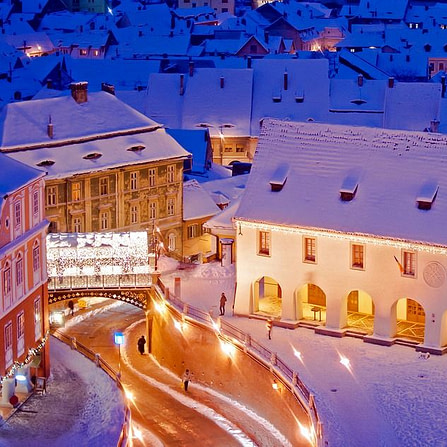 Winter in Sibiu Old Town