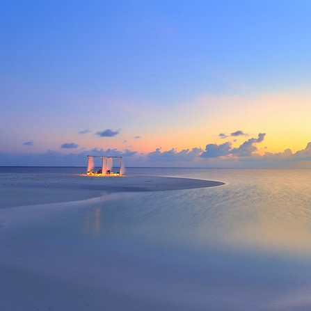 Deserted beach in Asia