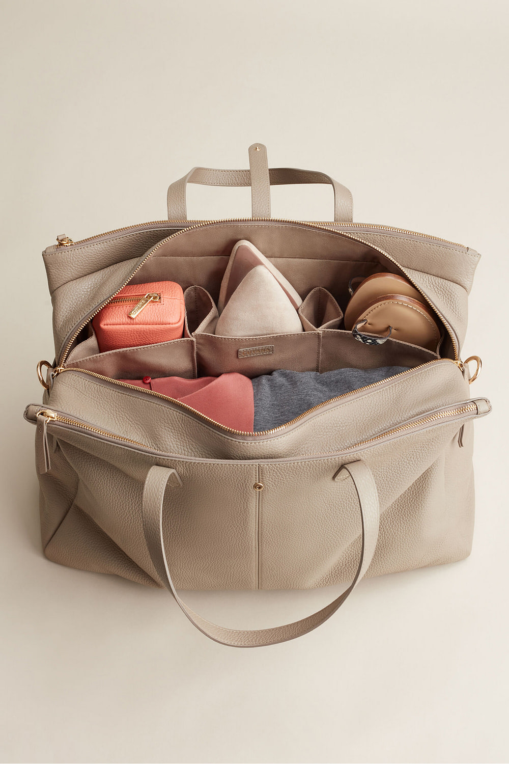 Weekender Bag with Shoe Compartment, Laptop Sleeve