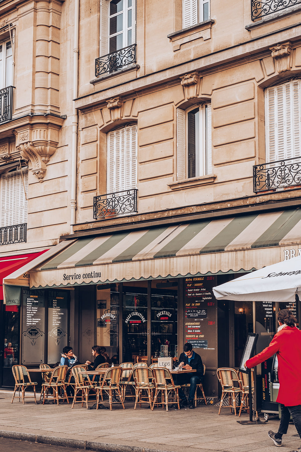 Parisian cafe with terrace