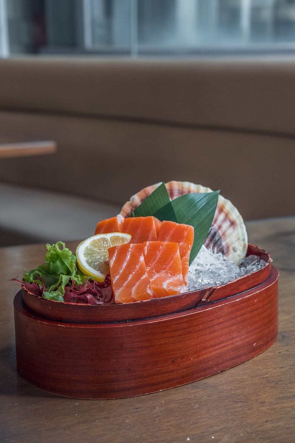 Salmon sashimi