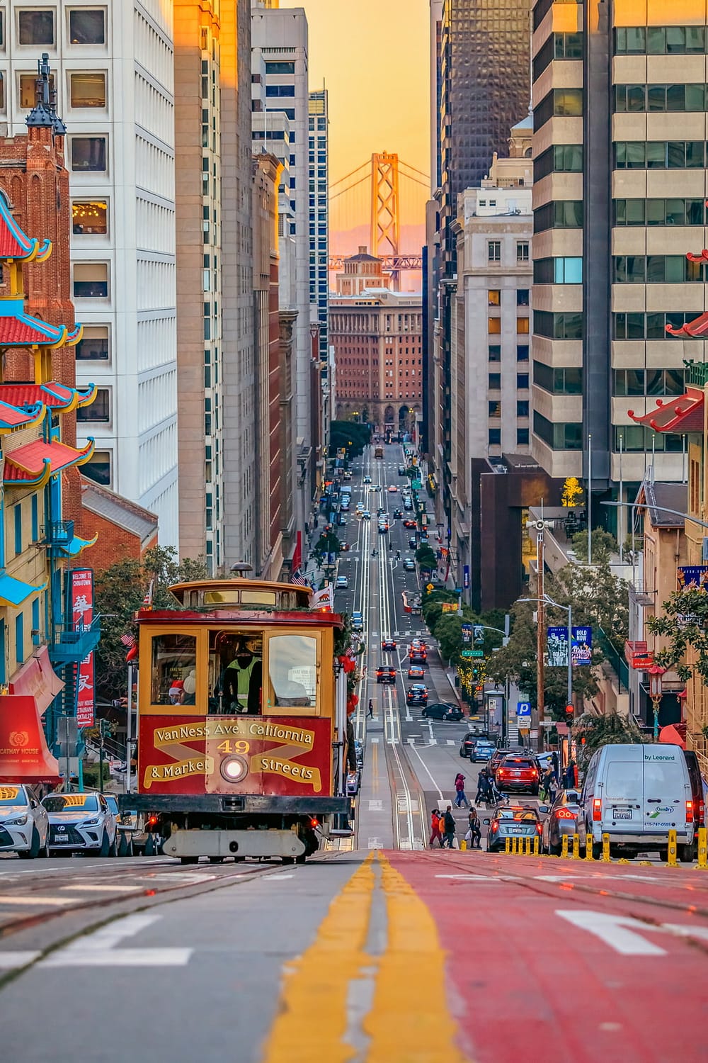 Long street in San Francisco