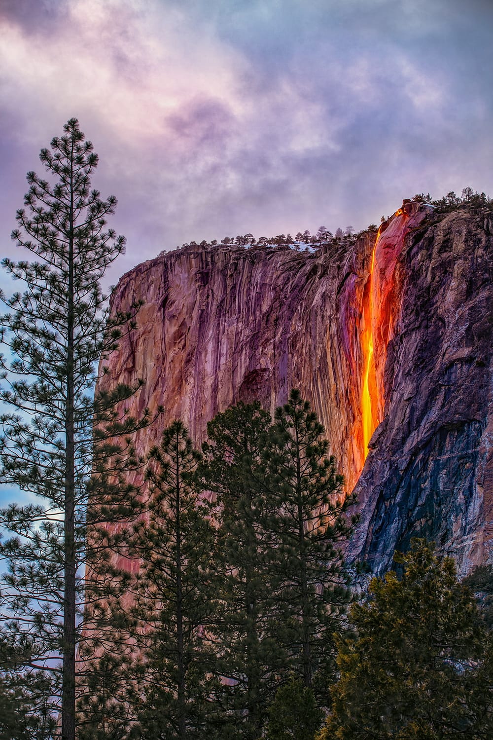 Horsetail Fall in February