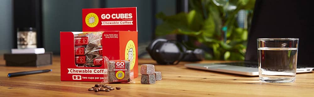 Chewable coffee cubes