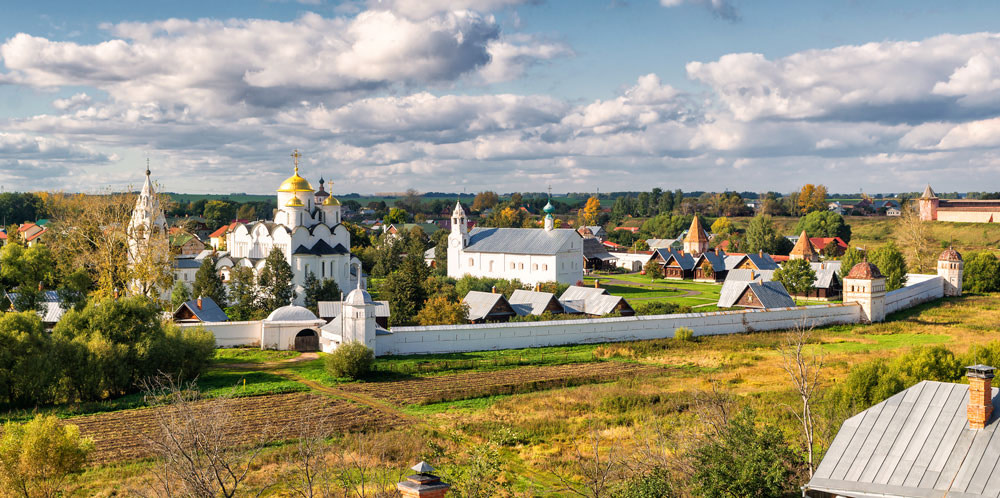 Traditional Russian village