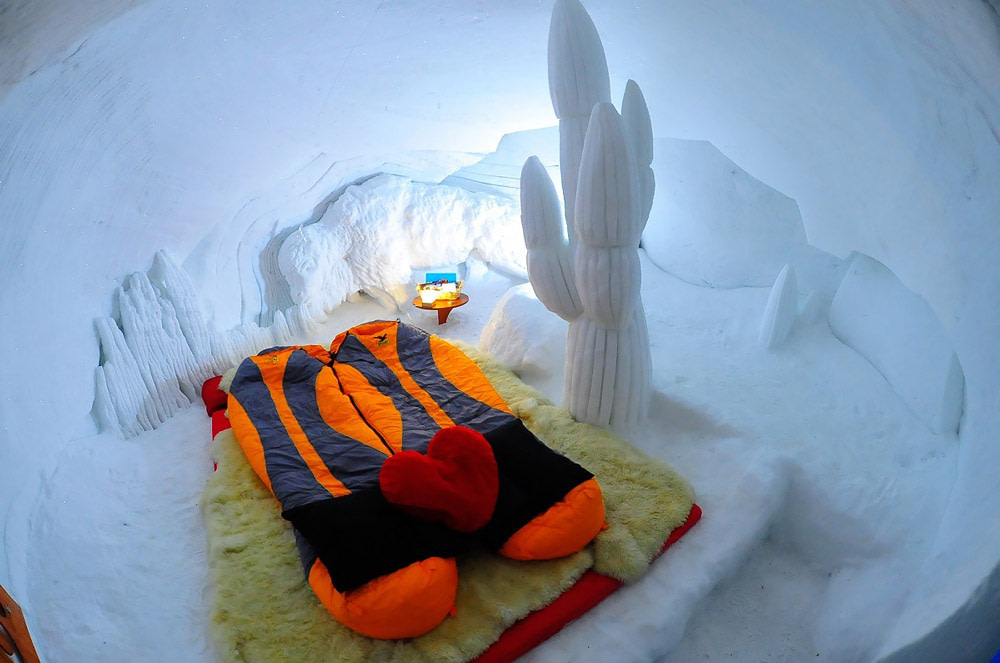 Ice hotel in Europe
