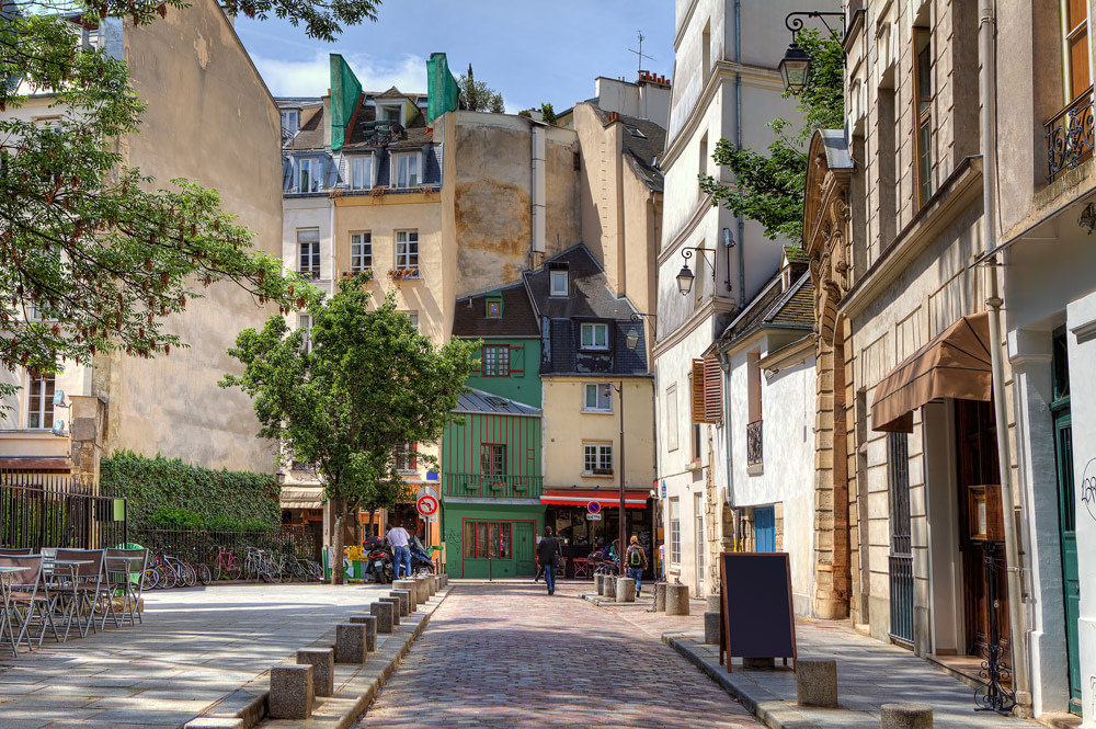 Beautiful street in Paris