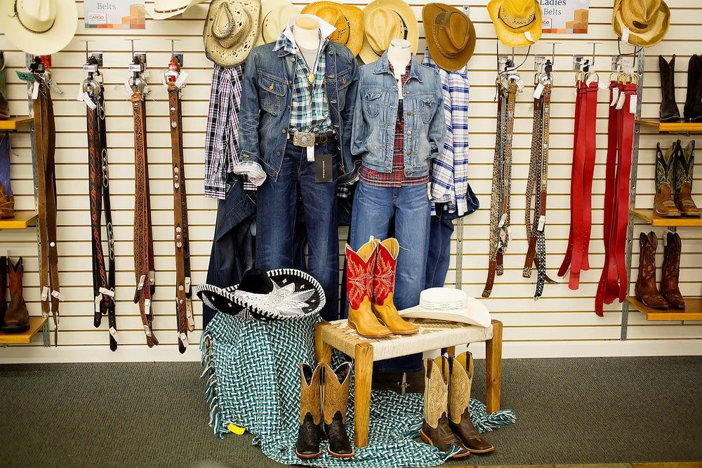 Cowboy boots and hats